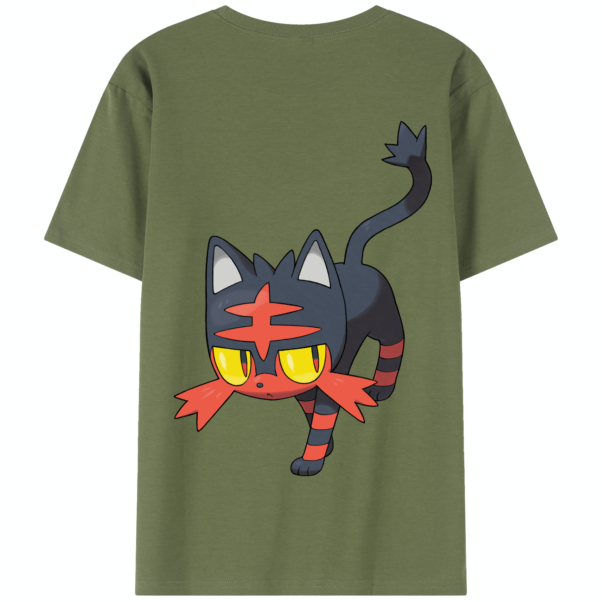 （画像用） ポケットモンスター Pokémon 綿100％半袖Tシャツ（背面プリント）